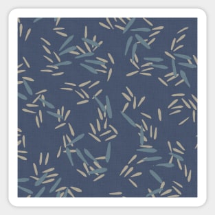 Bamboo Leaves / Denim Sticker